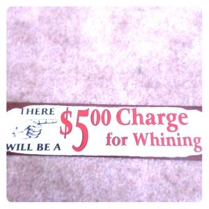 A wall accessory sign